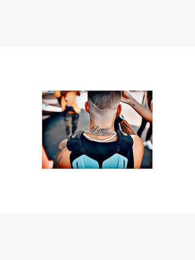 Maluma Neck Tattoo Tapestry Official Maluma Merch