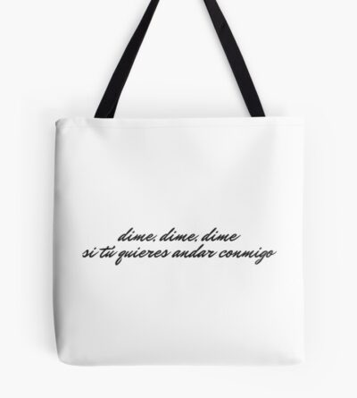 Maluma Sin Contrato Lyrics Tote Bag Official Maluma Merch