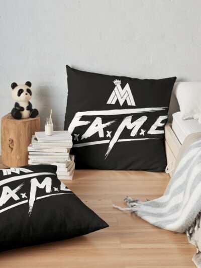 Maluma Fame White Throw Pillow Official Maluma Merch