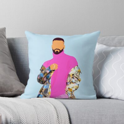 Hot Pink Maluma Throw Pillow Official Maluma Merch